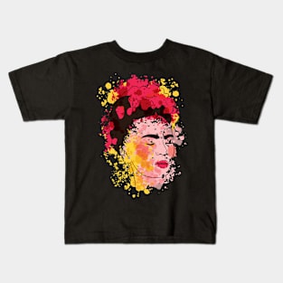 Watercolor Frida Kahlo Kids T-Shirt